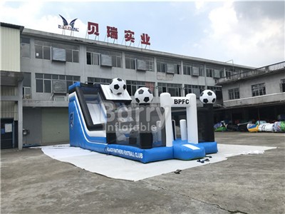 Football Theme Inflatable Bounce Slide with Course